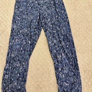 Athleta Blue Patterned Jogger Pants